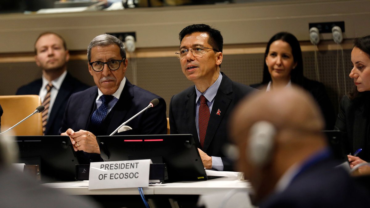 UN ECOSOC President tweet media