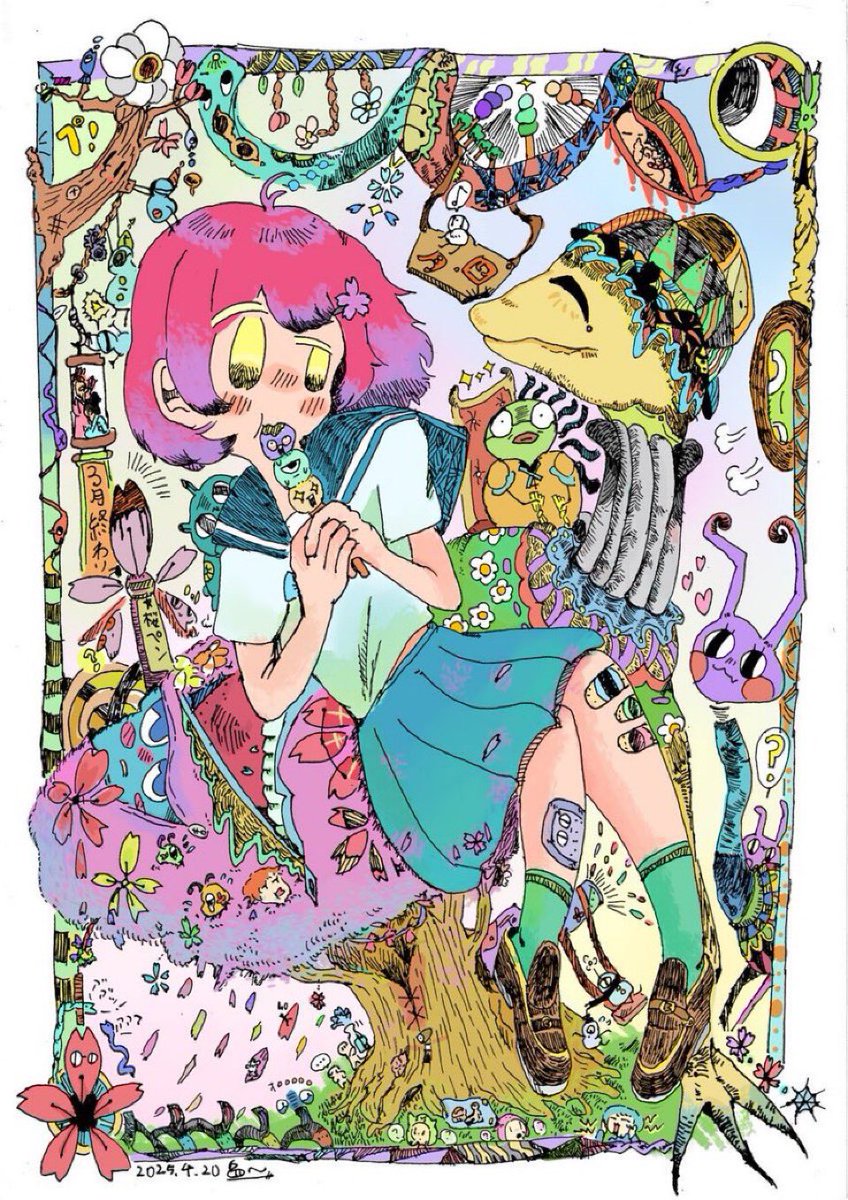 simamon2021's tweet photo. #春の創作クラスタフォロー祭り
#絵描きさんと繋がりたい
こんな絵描いてます🖼️🖼️基本的にごちゃついてる一次創作ばっか描いてます!漫画もたまに描いてまーす!(特に4コマ) https://t.co/evFExVPQBB