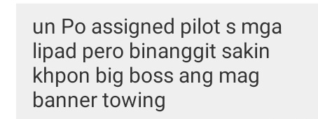 Ayaw paawat!! Apparently there is an assigned pilot who usually do the aerial banner towing but this time it will be handled by the big boss. Junpi getting the best treatment he deserve! My hardworking precious liddol cat. Bye imma go cry!