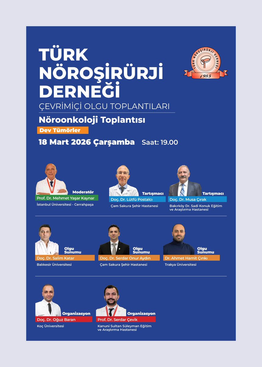 Türk Nöroşirürji Derneği tweet media