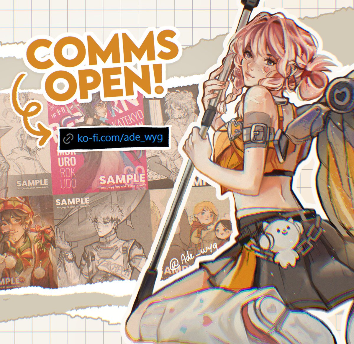 ✨🌊 𝔸𝕕𝕖 | COMMS OPEN 🌊✨ tweet media