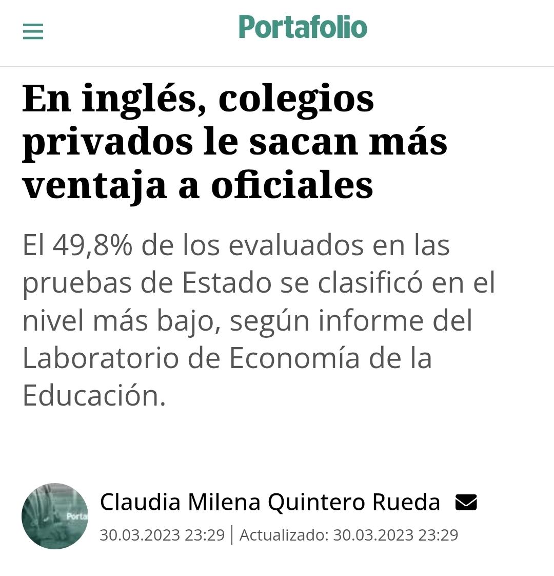 sergio_rojasav's tweet photo. "El 67% de las becas COLFUTURO se destinaron a los estratos 4, 6 y 7"
¿Sabe por qué?🤔
Simple, para ingresar a una universidad en el exterior, un requisito fundamental es INGLÉS
¿Cuántos estudiantes estrato 1 y 2 pasarían?
Se debe fortalecer educación básica primero. ¡Genios!🙄 https://t.co/Ecb4Qf3085