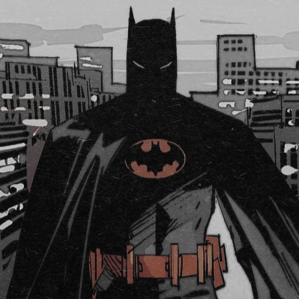 PlayboyCrusader's tweet image. Though stationary with his stance, the wind peels apart his cloaked form as if on cue while the rest of him stands idle, unveiling the insignia he bared across his chest.

“...I'm 𝐁𝐀𝐓𝐌𝐀𝐍.” He answers, his tone more warning than introduction, “Now it's your turn. Talk.”