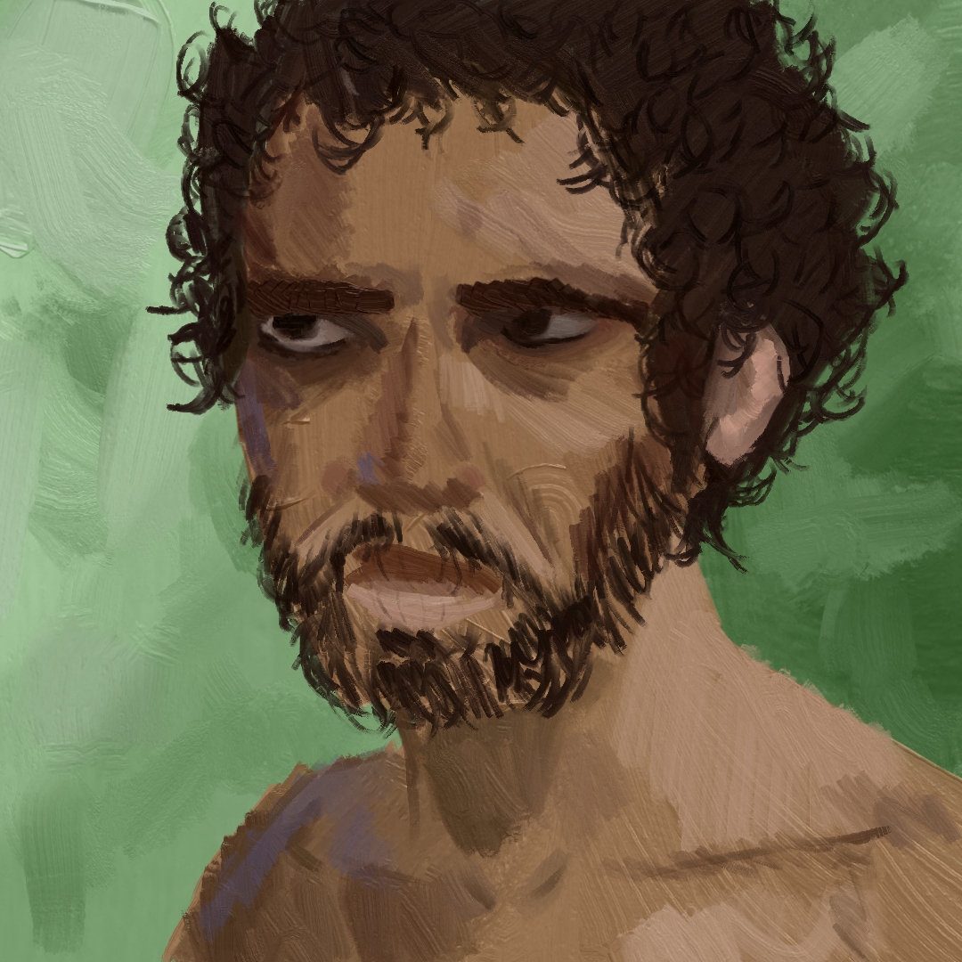 Cefarvael's tweet photo. Drawings of the cover of Exmilitary. I made them one day apart because I ended up not liking the second one after I finished it, and although it's quite difficult to draw portraits this way, which I'm not used to, it's actually pretty cool, although it  requires patience. https://t.co/85RN6nrub6