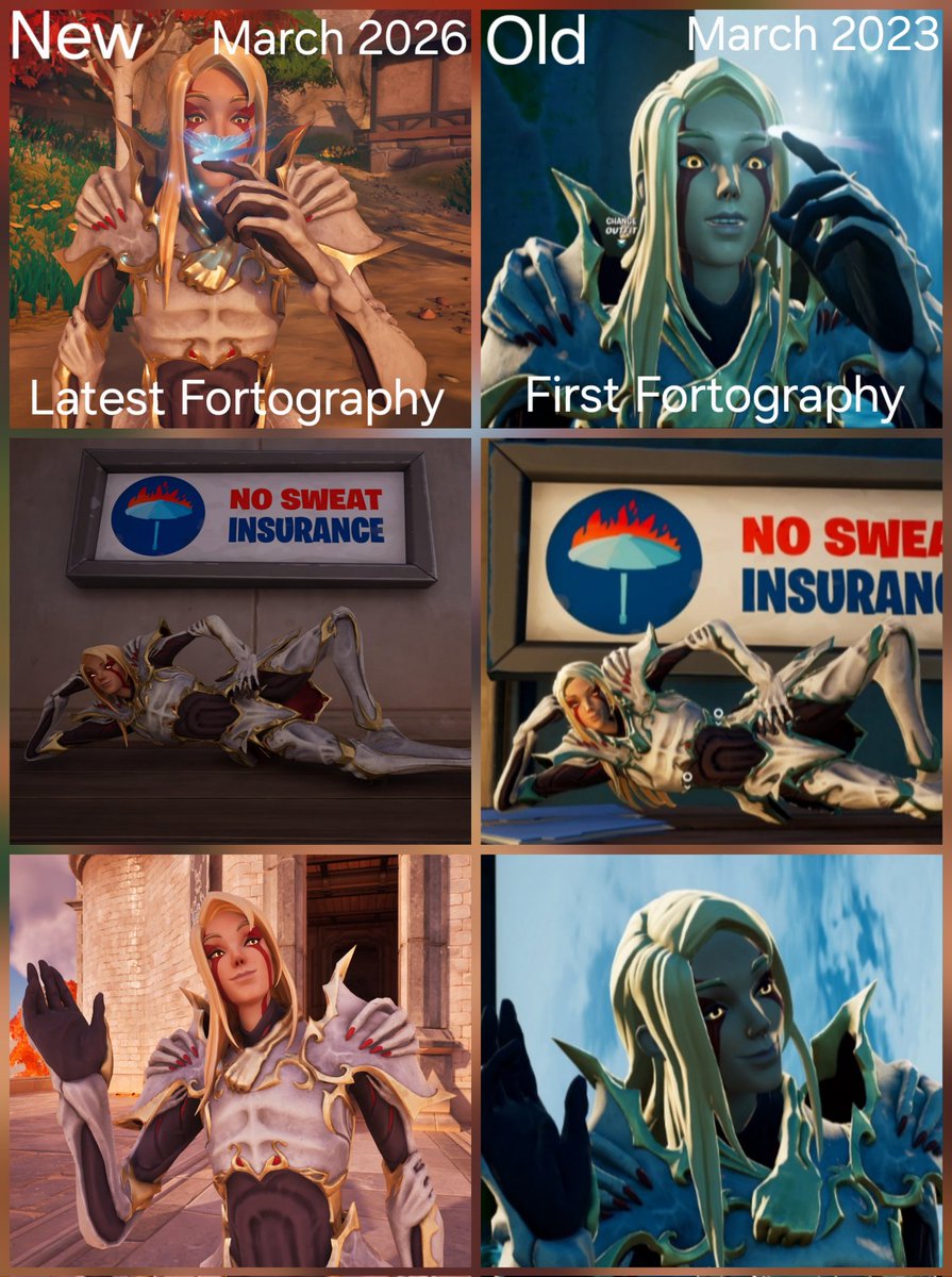 Here are all of the shots I recreated in my newest Fortography compared to my First Fortography. I think it's safe to say I have improved quite a lot over the 3 years

#Fortography #Fortnite