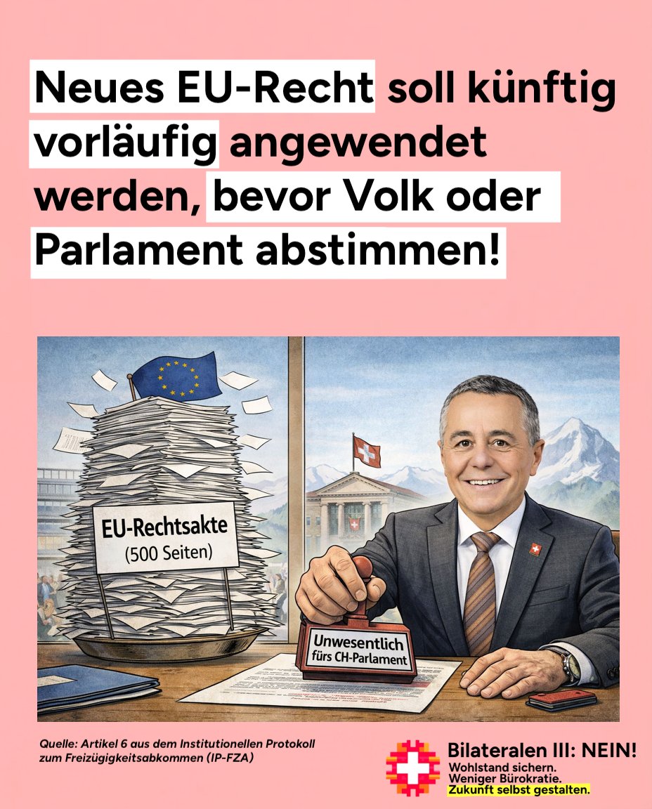 Bilateralen III: NEIN zur EU-Passivmitgliedschaft tweet media