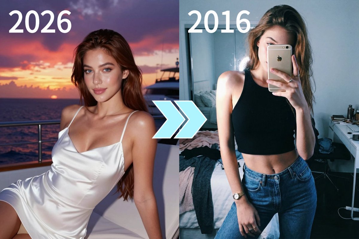 GenboAI's tweet image. POV: you send your selfie back to 2016 📸

VSCO filters. grainy flash. tumblr energy.
like you never left the golden era of Instagram.

this is what NanoBanana2-edit just did to my photo 👇

Prompt👇
#AIart
#PhotoEditing
#InstagramAesthetic
#VSCO
#2026ls2016