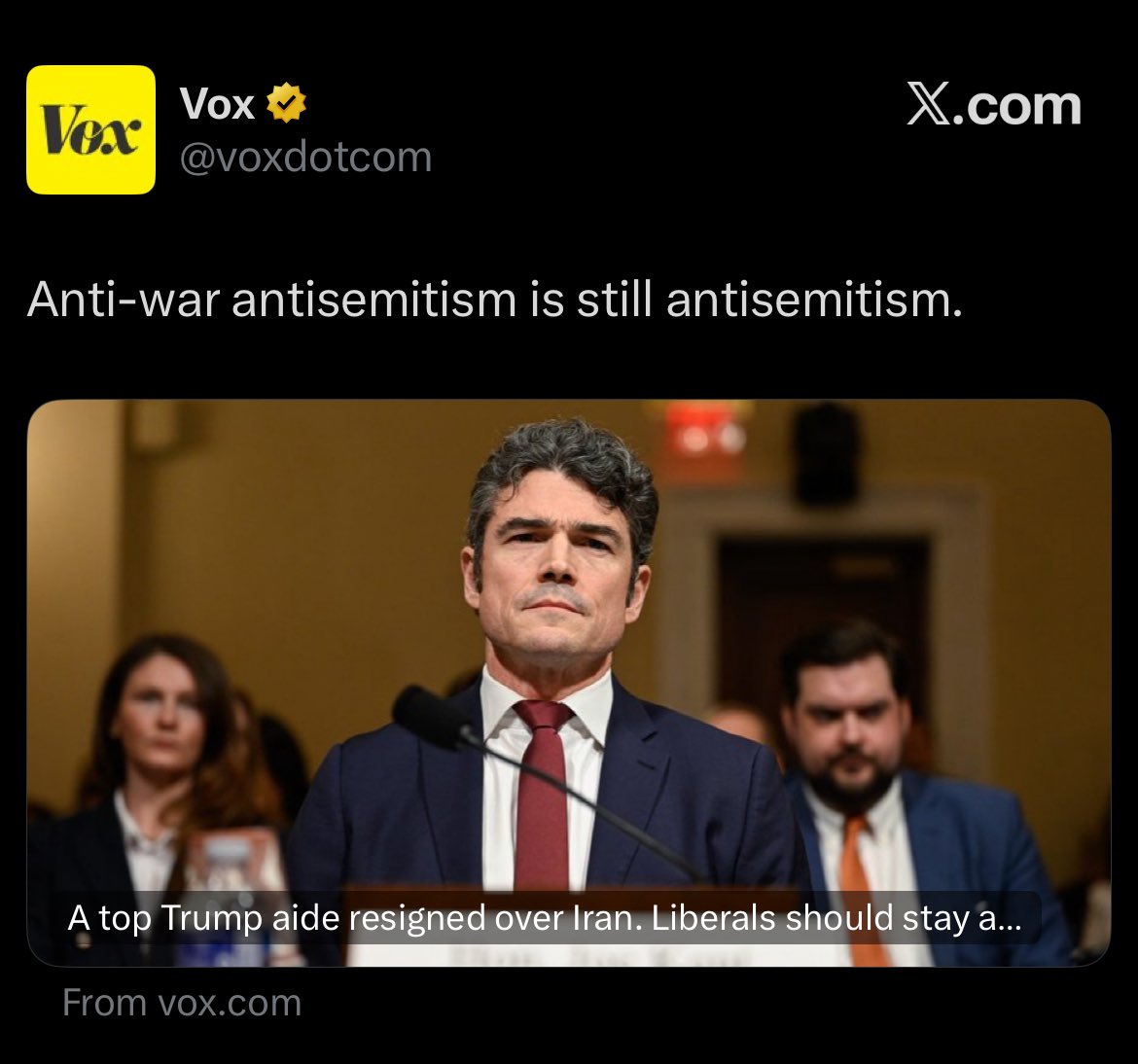 This is insane. 

“Anti-war antisemitism” 😭 😂