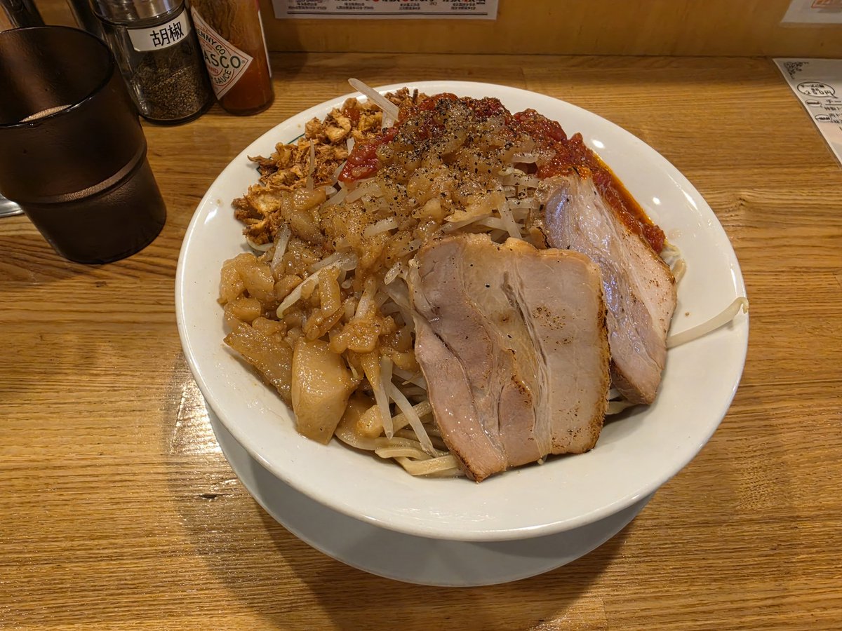 Kamaitachi_meda's tweet photo. #かまいたちラーメンカウント 46
久しぶりのトマ二郎
美味すぎた https://t.co/qXpavBa42q
