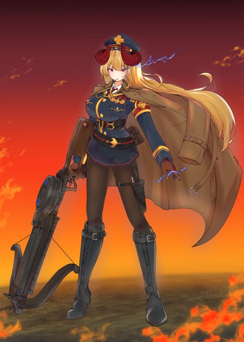 最近描いたオリキャラの1枚絵
1番頑張ったのはクロスボウを描くこと 