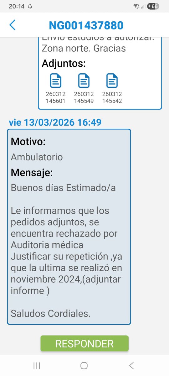 marinitabarreto's tweet photo. @MinSalud_Ar @SSSALUD esto es posible? Envié ordenes para autorizar  de eco grafías y mamografia. A mi obra social Visitar salud.... Es una cargada verdad? https://t.co/WFRjRirja6