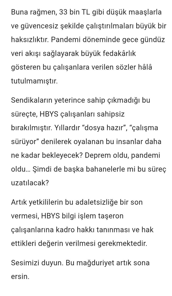 <a href="/RTErdogan/">Recep Tayyip Erdoğan</a> <a href="/csgbakanligi/">T.C. Çalışma ve Sosyal Güvenlik Bakanlığı</a> <a href="/sagliklicozum/">T.C. Sağlık Bakanlığı Sağlıklı Çözüm</a> <a href="/ozsagliksen/">Öz Sağlık-İş Sendikası</a> <a href="/saglikbakanligi/">T.C. Sağlık Bakanlığı</a> <a href="/AKGMTeskilat/">AK Parti Teşkilat Başkanlığı</a> <a href="/MHP_Bilgi/">MHP</a> <a href="/SBS_GM/">Sağlık Bilgi Sistemleri Genel Müdürlüğü</a>