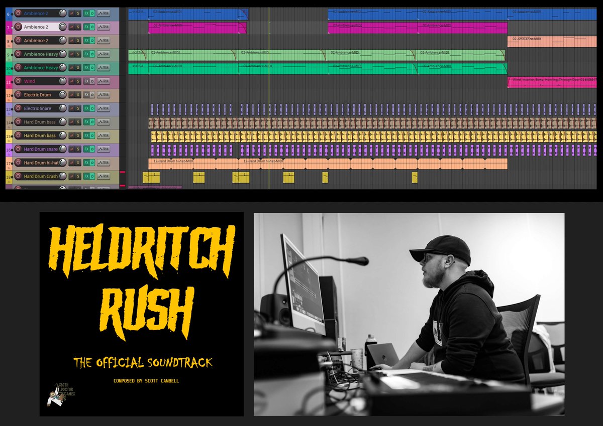 Wisdom Wednesday #3
Scott Cambell is composing the Heldritch Rush OST - and it slaps 
Check out our YouTube channel on Sunday for a composing vlog!
Join Our Discord Community 👉 discord.gg/Dusmmpy6jh
🚨 Exclusive track on Discord
💬 Chat with devs
#GameDev #IndieDev #Composing