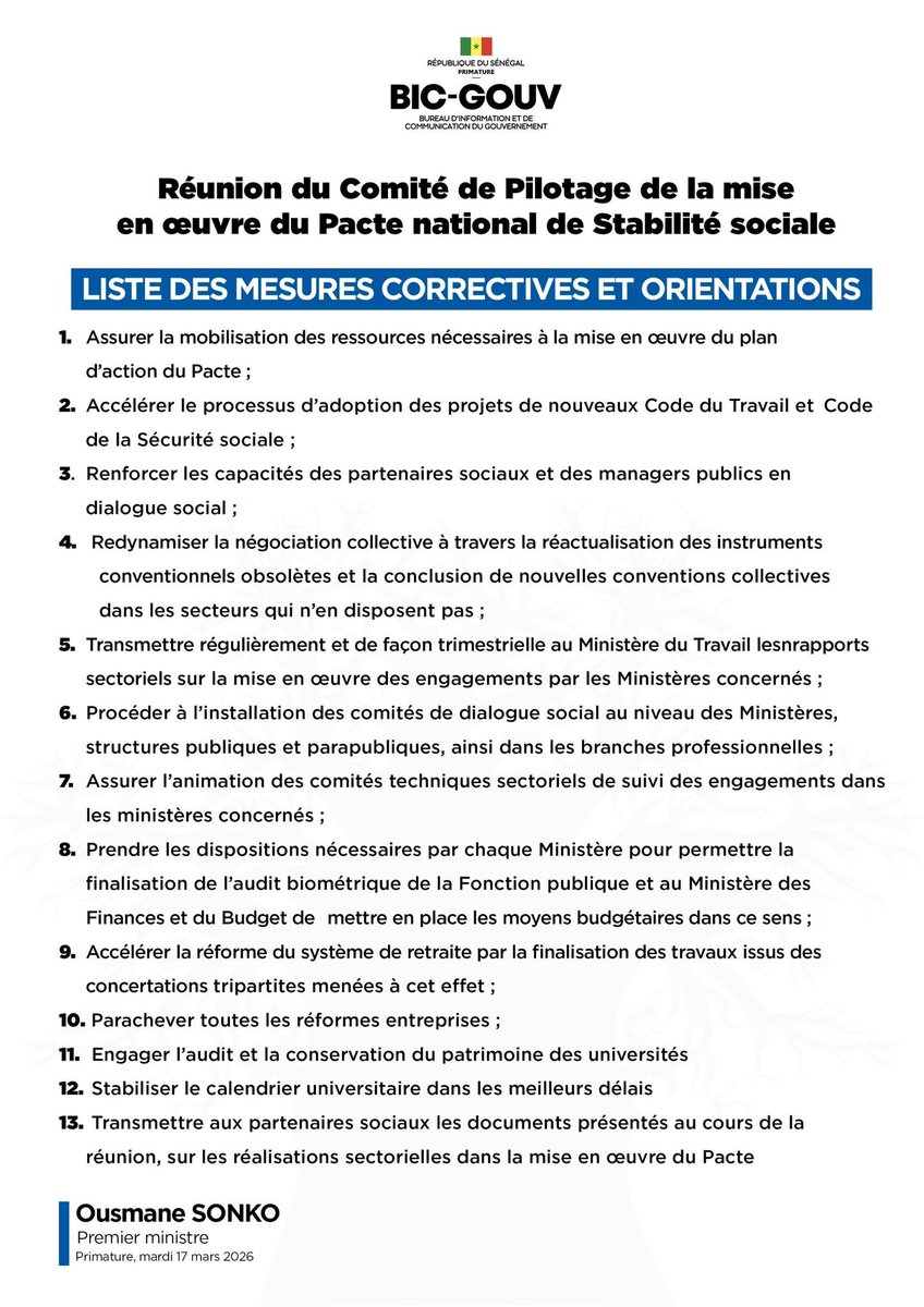 Fonction Publique Sénégal tweet media