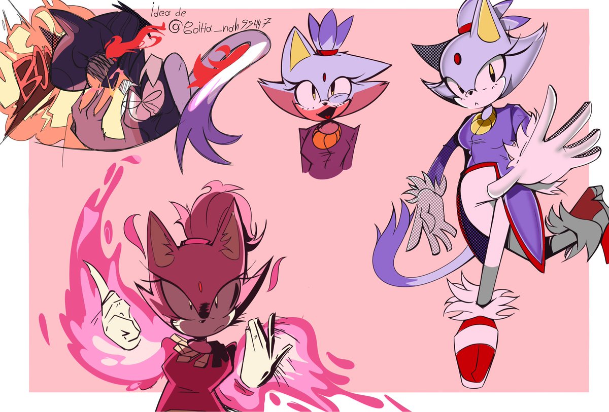 sana_evil's tweet image. #BlazeTheCat | #Reze | #blaze