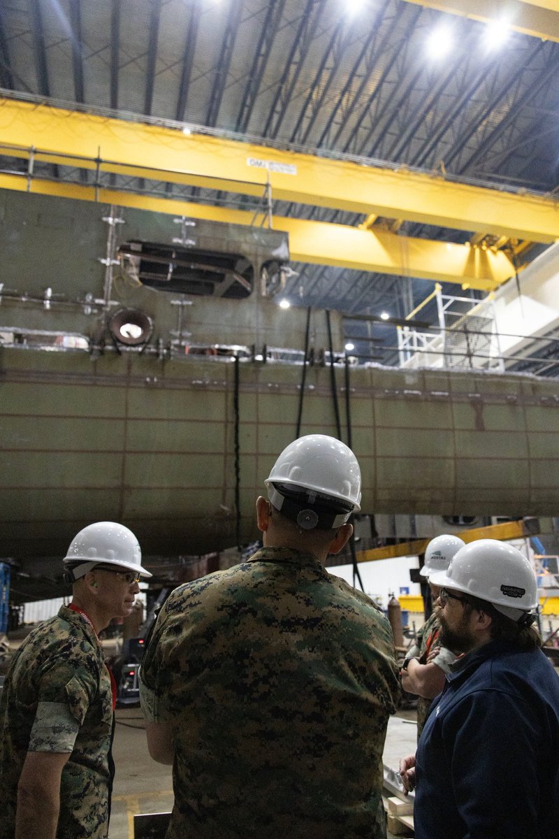 USMCSgtMaj's tweet image. Last week, I hosted a summit for the Force Level sergeants major. During the week we visited four shipyards across three states, exploring options to help #Marines transition out of the Corps directly into careers like #shipbuilding. #MarineCorps #USMC