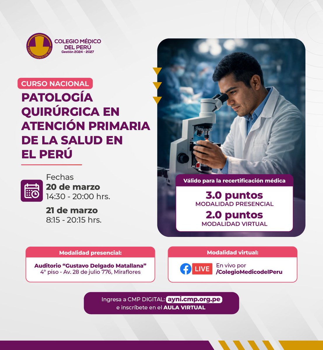 Colegio Médico Perú tweet media