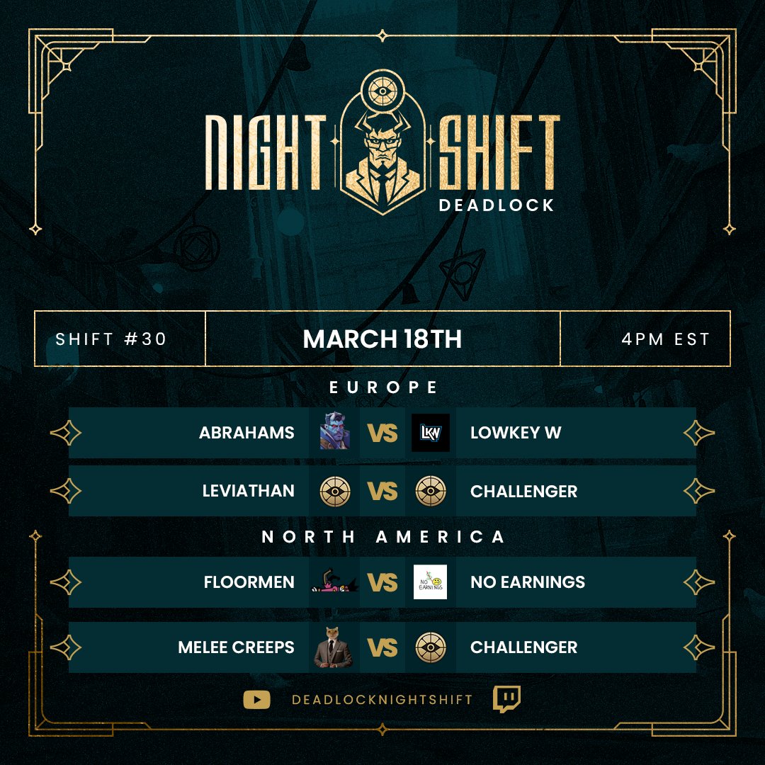 Deadlock Night Shift tweet media