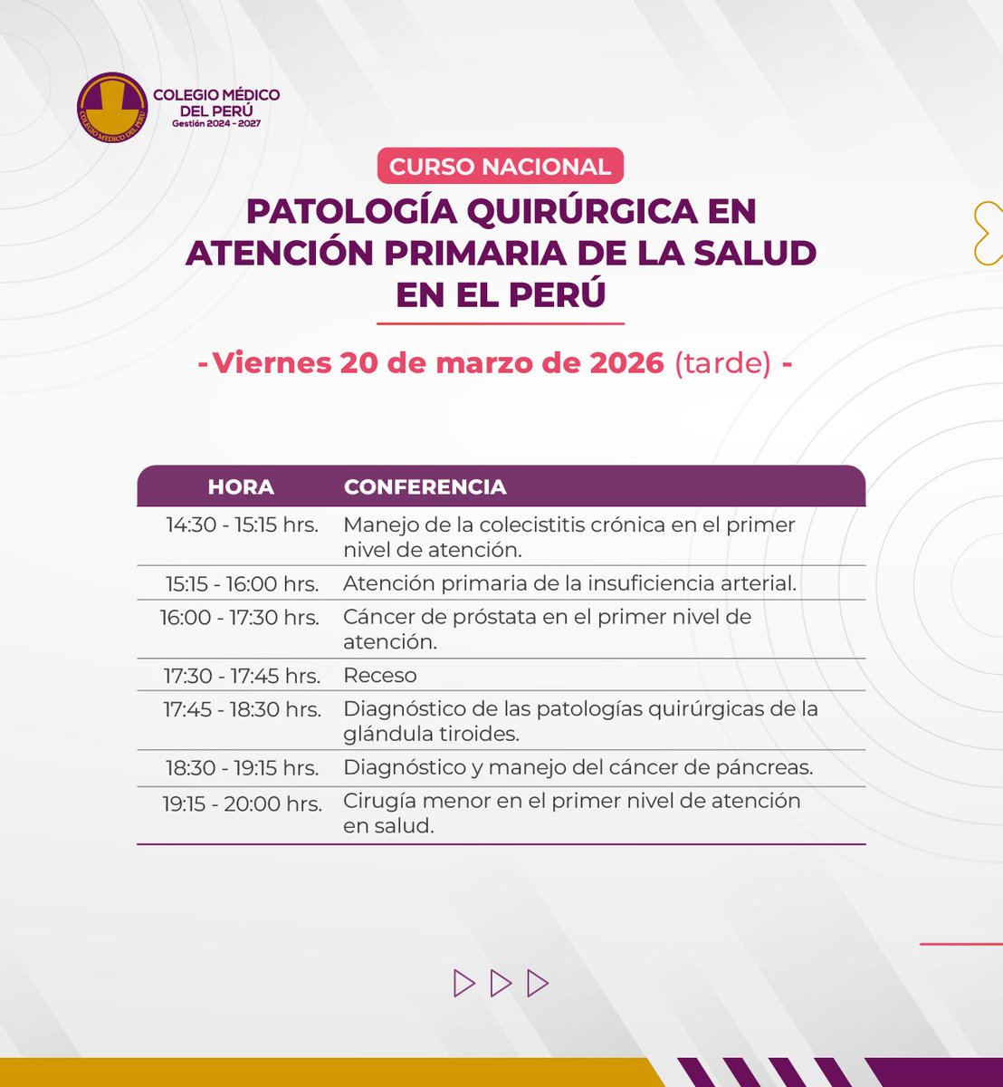 Colegio Médico Perú tweet media