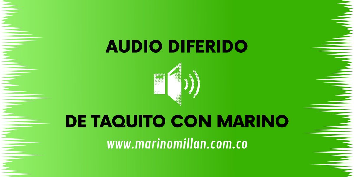 Audio:
DE TAQUITO CON MARINO (repetición
martes 17 de marzo de 2026
César Augusto Arias, Carlos Trujillo, José Daniel Pérez, Jorge “Piolo” Millán y Marino Millán.
Enlace para escuchar:
go.ivoox.com/rf/170306886