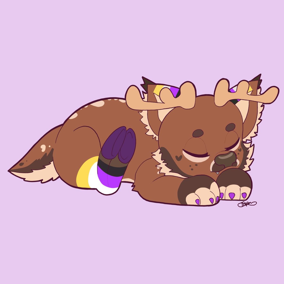 bababluekitty's tweet photo. Sleepy YCH for @DeerFluffest ^^ https://t.co/wsqmqRXXpk