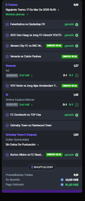 criptoKada's tweet photo. Incredible that @shufflecom  @noahdummett  won't let me cash out because of a 'No Score Data' error. I have 7 out of 8 legs hitting, and a system glitch is blocking my profit. Fix this, it's real money on the line! 😤📉 #Shuffle #Betting #SportsBetting https://t.co/2AfcDverfu