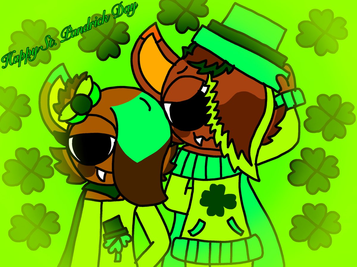 Kadenwolfxv's tweet photo. Happy St. Pandrick Day #sprunki #sprunkiships #sprunkioc #sprunkifanart #happystpatrickday https://t.co/wX2bhFCjzC