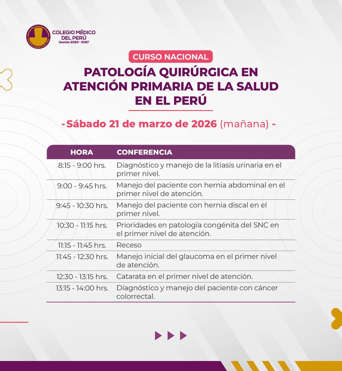 Colegio Médico Perú tweet media