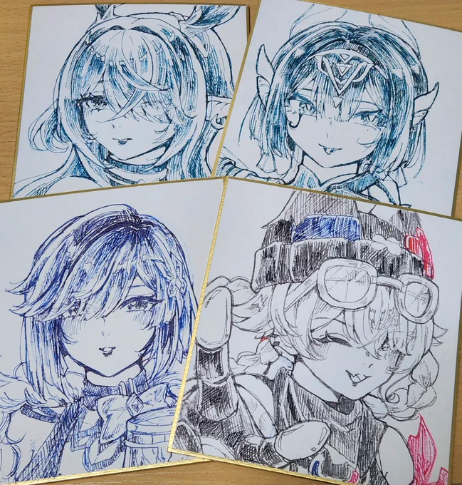 今出来てる色紙たちはこんな感じです!増えれば増える頑張る😭 