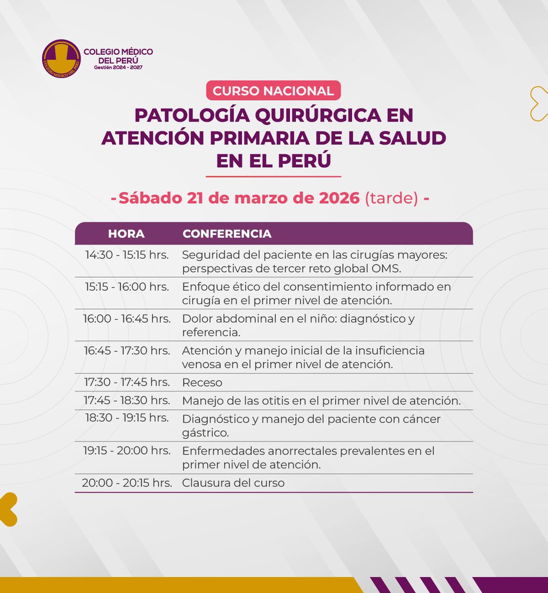 Colegio Médico Perú tweet media