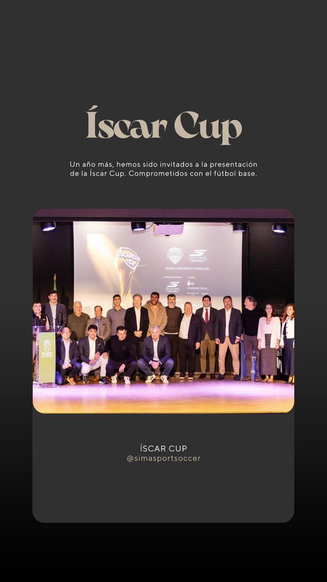 Un placer haber asistido a la gala de presentación de una nueva edición de la Íscar Cup
