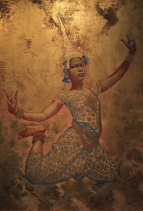 WesternOpus's tweet photo. Danseuse Cambodgienne (Cambodian Dancer).
René Piot, 1922 AD.

I'll see plenty of these when spending my holiday in Cambodia.

#fine #art #orientalist #painting https://t.co/UjCQIkTwEA