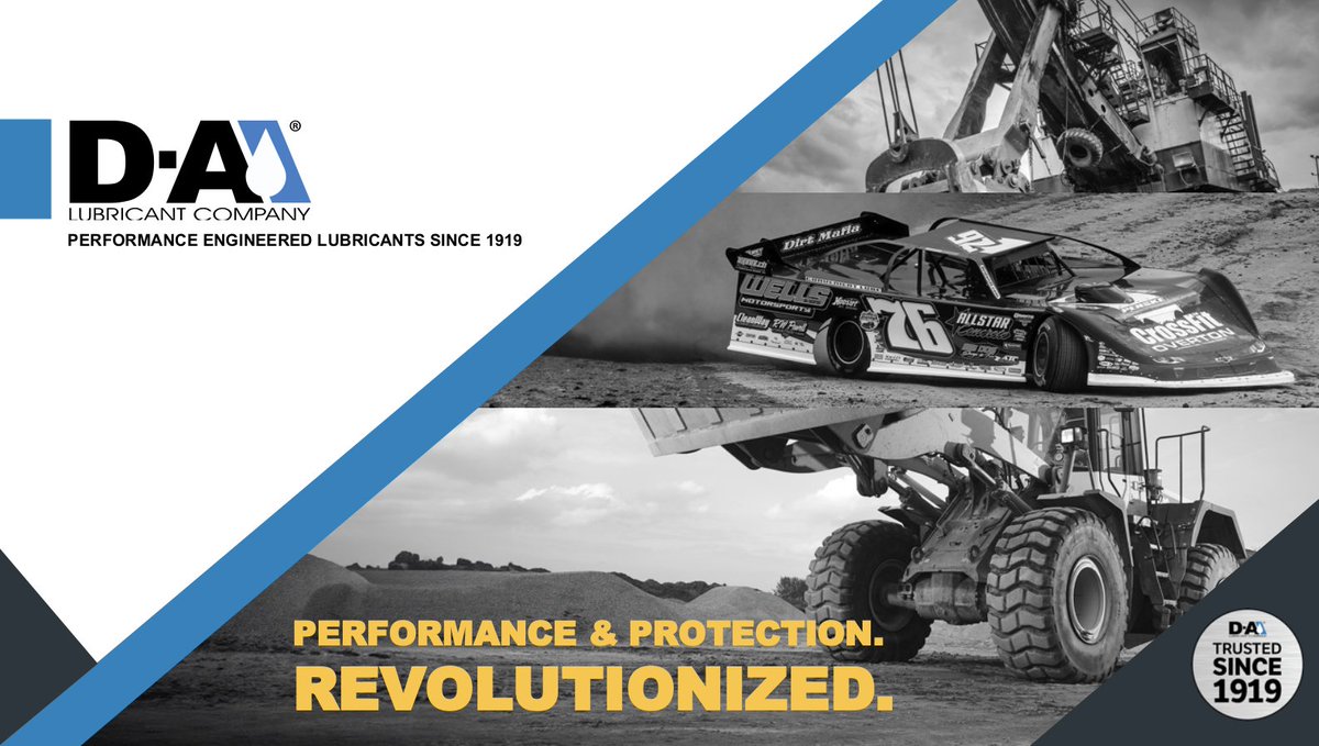 When your equipment works hard, your lubricants should work harder.
Trust D-A Lubricant for protection in the toughest environments. Visit our website to learn more! dalube.com