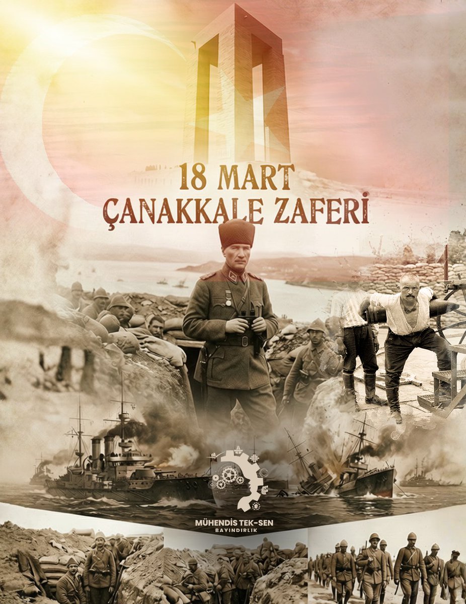 MuhTekBayindir's tweet photo. 18 Mart…
Bir milletin kaderine yön verdiği, imkânsızın inançla aşıldığı gün! 🇹🇷

Çanakkale Savaşı, sadece bir cephe değil; cesaretin, fedakârlığın ve sarsılmaz bir iradenin destanıdır!

Her karış toprakta bir hatıra, her hatırada bir gelecek saklıdır… 🕊️

Gazi Mustafa Kemal Atatürk ve silah arkadaşlarının, yokluk içinde bile dimdik duran bir ruhun ne demek olduğunu gösterdiği sönmeyen bir direniştir!

Bu miras sessiz; ama güçlü bir çağrıdır!

Hâlâ aynı ruh, aynı inançla...

Unutma…!  ✨

18 Mart Şehitleri Anma Günü ve Çanakkale Deniz Zaferi'nin yıl dönümünde tüm şehitlerimizi saygı, şükran ve rahmetle anıyoruz. 🌹

#ÇanakkaleZaferi
#18Mart
#ÇanakkaleGeçilmez