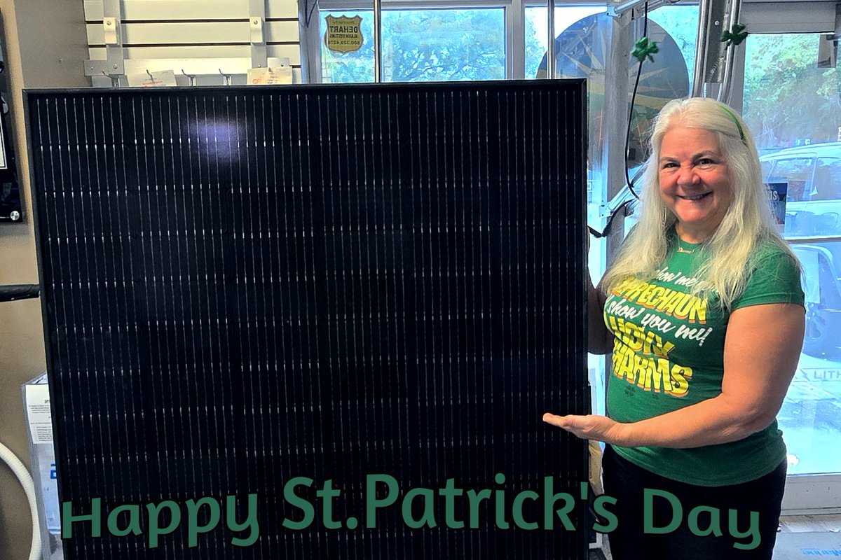 We just want to wish everybody a Happy St.Patrick's Day from us here at eMarine. Our new panel, Canadian Solar 395W, is flying out the door. Get you order in before it is too late: emarineinc.com/products/canad…