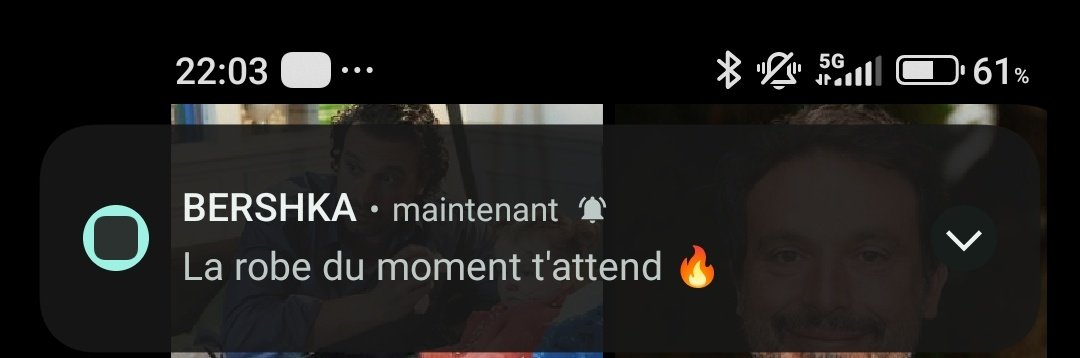 Mdr pas mal la notif apparement jdevrais mettre des robes