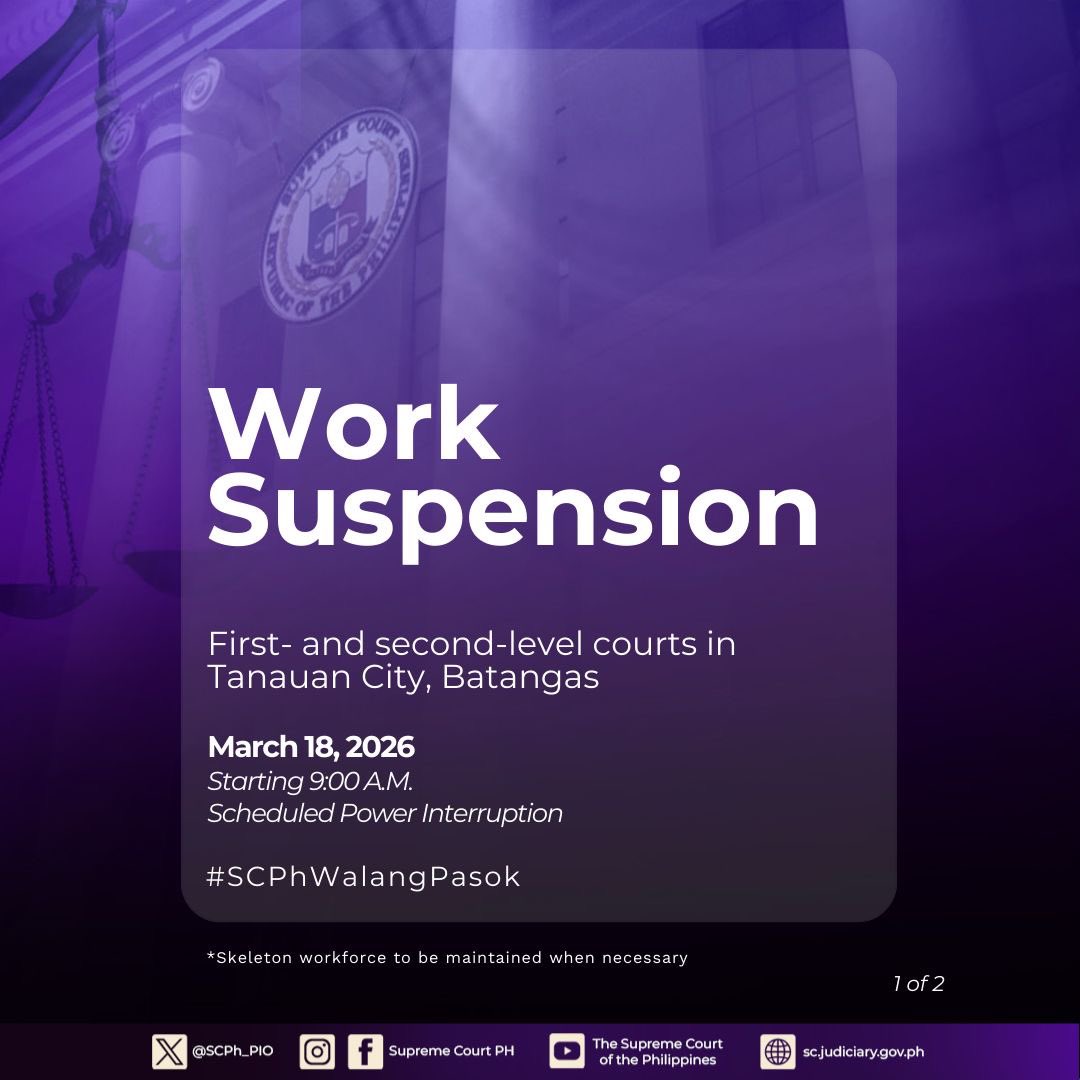 Philippine Supreme Court Public Information Office tweet media