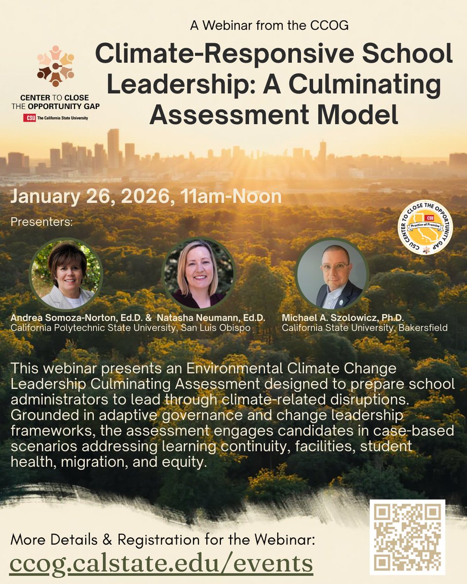 CSU Center to Close the Opportunity Gap tweet media