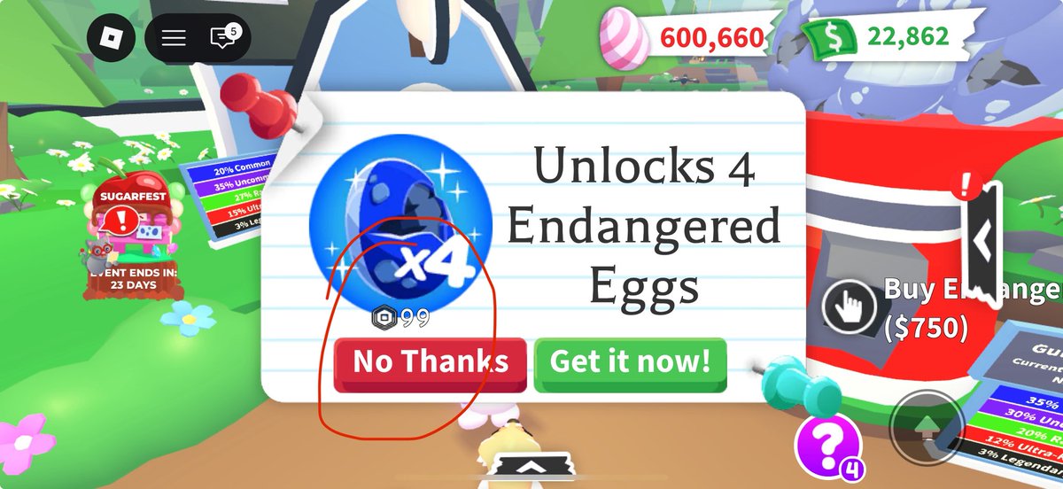 Love780988's tweet photo. @AMGlormies What if the $99 robux is another way of getting mallets as in a bundle for the mochi legendary cat? Just like the kitty bat and the “endangered egg bundle” it also has the same price as $99🤔 https://t.co/Ds5Jfn69cA