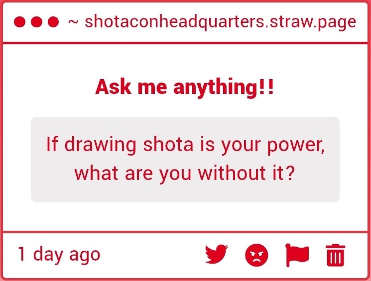 Not entirely sure what this means but—

If I couldn't draw shota's I'd probably be bummed out but I'll just smile and just draw tomboy loli's instead!