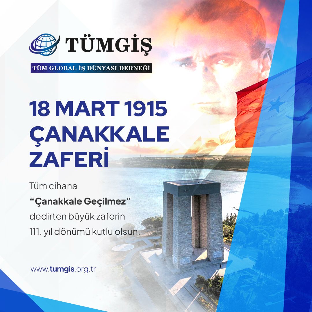 tumgis_org's tweet photo. Tüm cihana “Çanakkale Geçilmez” dedirten büyük zaferin 111. yıl dönümü kutlu olsun. https://t.co/QWbS75LX2R