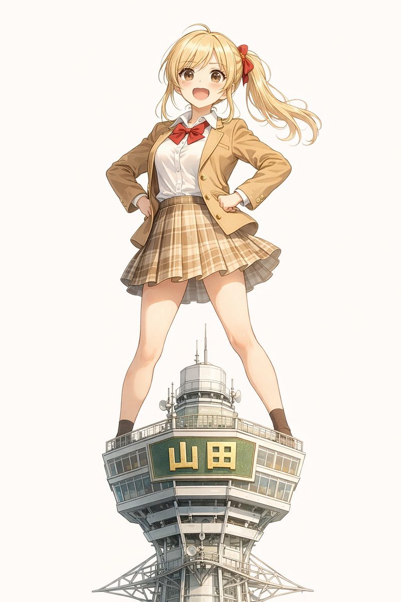 #AIイラスト 

またしても大阪出張！
2時間半後、大阪は山田の手に落ちます😤