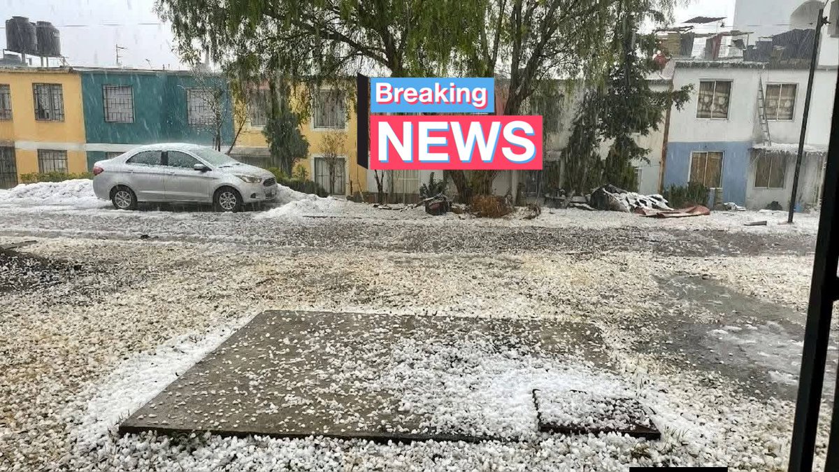 HalconOnce's tweet image. #Lluvia. 

Así las cosas tras la fuerte granizada en el municipio de #CuautitlanIzcalli, #Edomex.