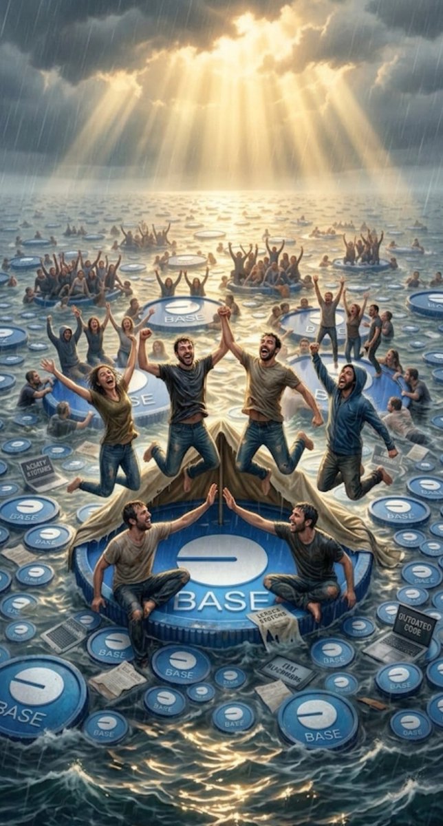 Fırtınalı suların ortasında, sarsılmaz bir temel: Base. 🔵
​Eski sistemlerin ("Outdated Code") yerini yeni dünyanın hızı ve güveni alıyor. Geleceği onchain inşa edenlerin neşesi yerinde! 🚀✨
​#Base #Onchain #Crypto #Ethereum #L2 #BaseChain"