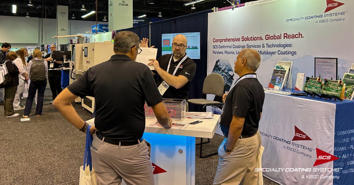 SCSCoatings's tweet photo. SCS is at IPC APEX! Join us at booth 3912 to explore our cutting-edge coatings portfolio and experience firsthand our innovative technologies, including the PrecisionCoat VI, PrecisionAdvance, PrecisionCure UVC (MUV) and G4 Spin Coater.

#IPCAPEXExpo https://t.co/rmuffDtonq
