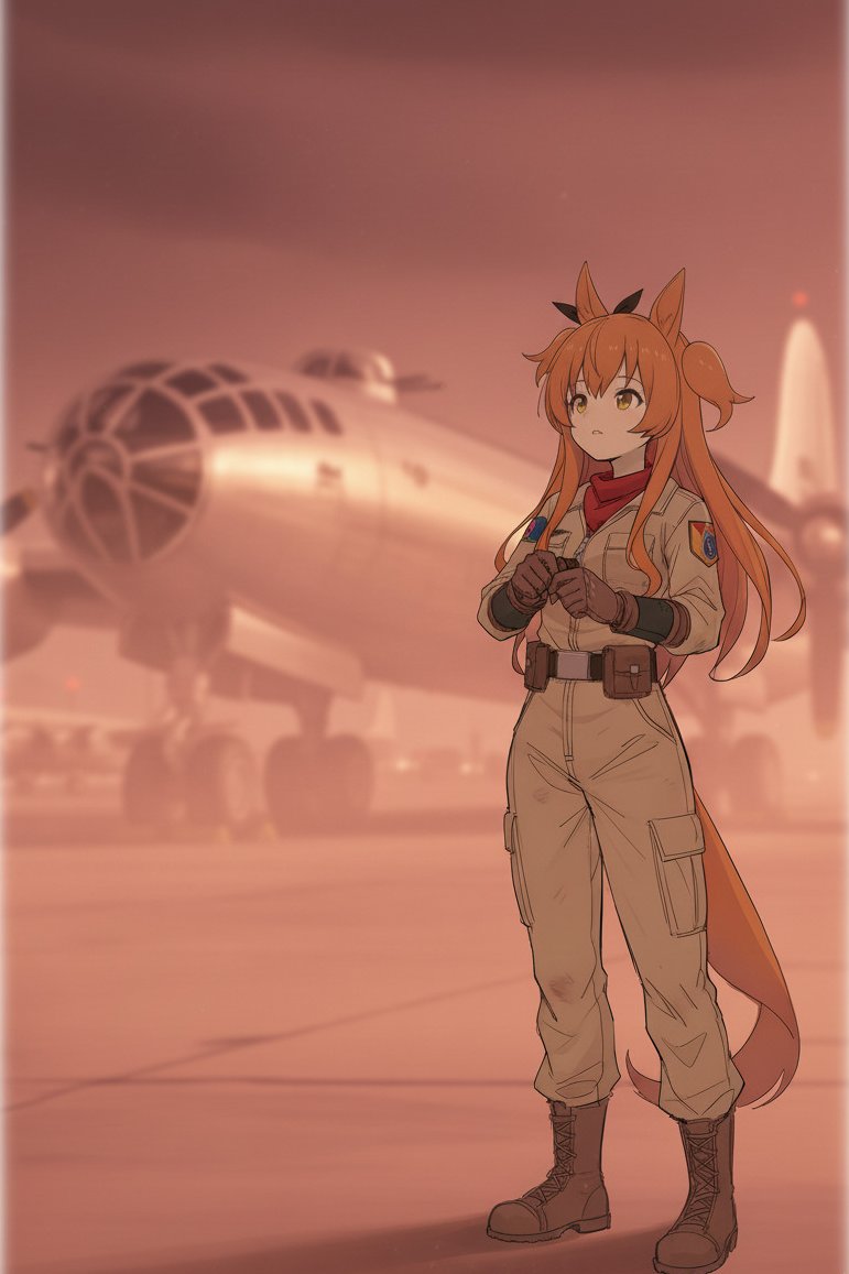 BOSで飛行船操縦しててもいいなとは思ったんだけどウマ娘のマヤノトップガンがfallout世界住民ならやっぱりブーマーでB-29乗ってて、フーバーダムの戦いに参戦してるといいなと 