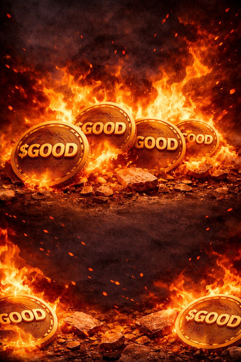 13,420,000 $GOOD BURNED

SUPPLY GOING DOWN
PRESSURE BUILDING

REAL MOVES ONLY

$GOOD 🔥