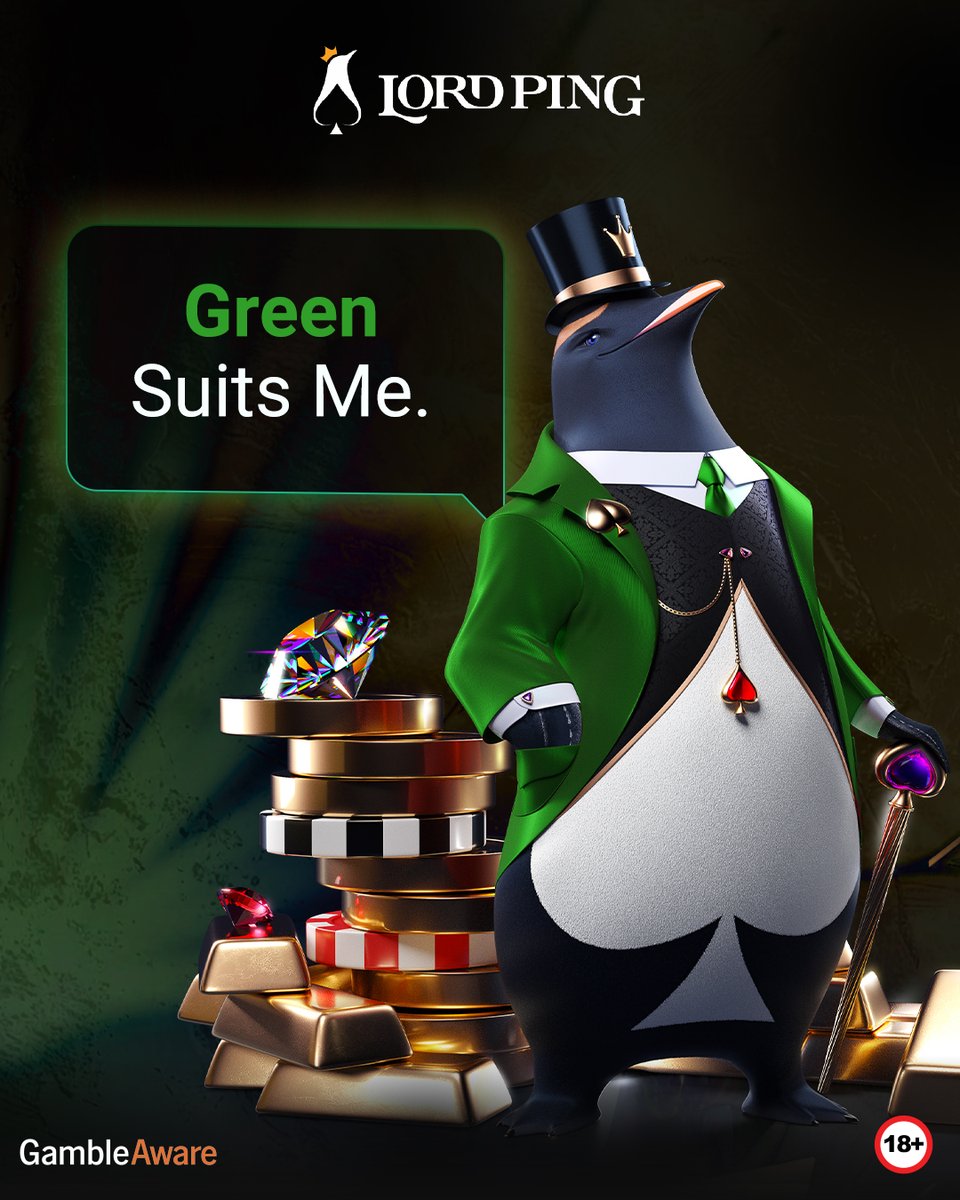 LordPingUK's tweet photo. This proud penguin wears it with confidence.
A colour of fortune, composure… and undeniable style.

Standards remain high this St Patrick’s Day.

18+GambleAware https://t.co/hZ3uenM6bB