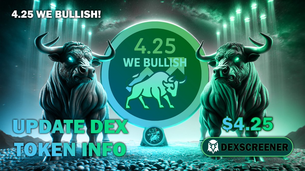 4.25 We Bullish tweet media
