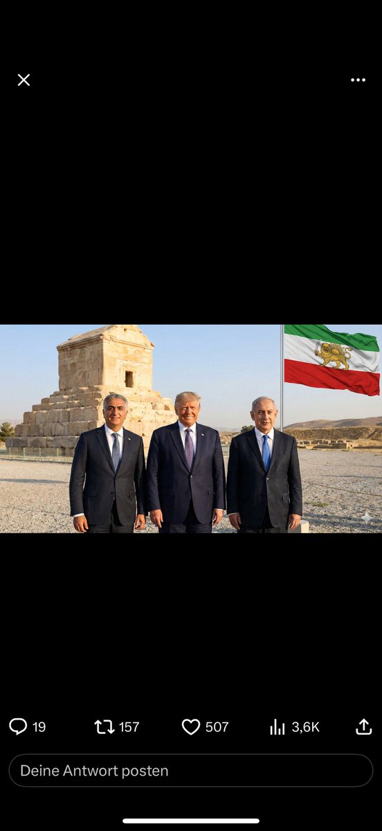 What a beautiful picture…

#MIGA
 #KingRezaPahlavi‌ForIran 
#ThankYouBiBi‌ 
#ThankYouTrump‌